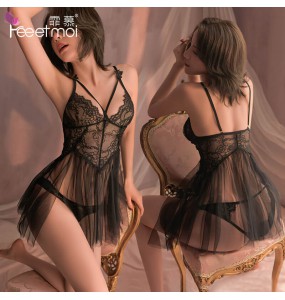 FEE ET MOI Beautiful Dream Princess Sleepwear (Black)